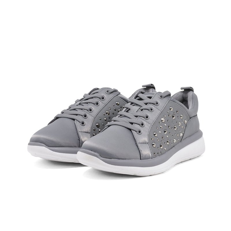 CLARKS Ezera Ave Women's Sneakers Taupe Metallic Fashion Shoes