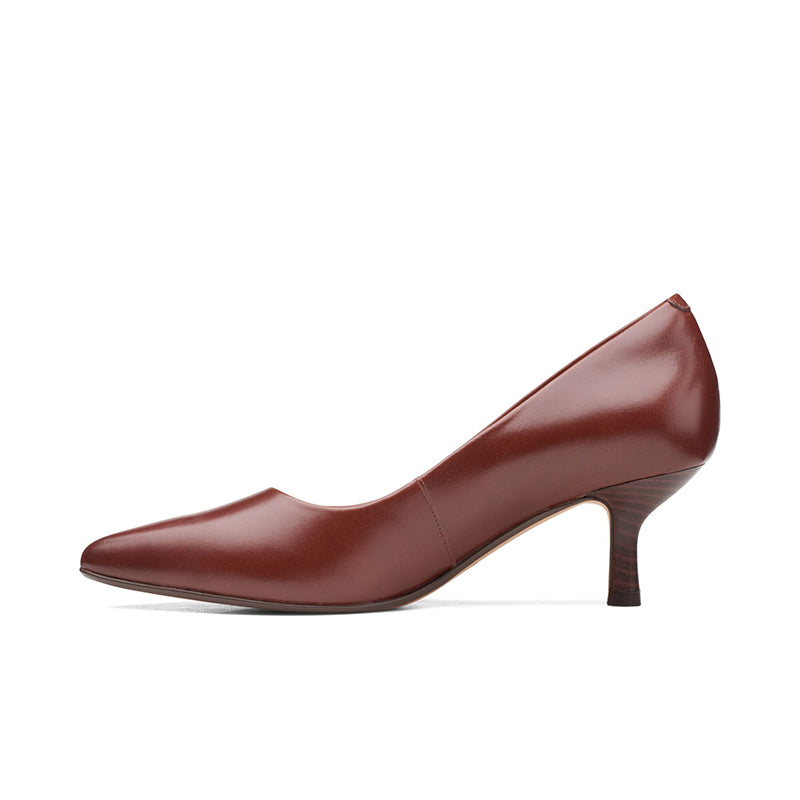 CLARKS Violet55 Rae Women's Heels British Tan Fashion Shoes