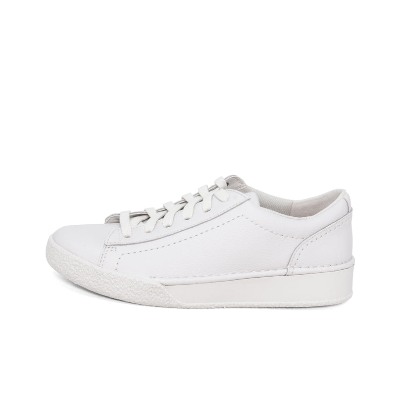 CLARKS CraftCup Walk Women's Sneakers White Leather Fashion Shoes