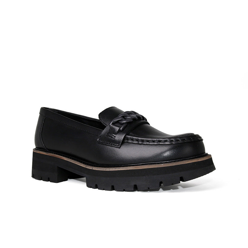 CLARKS Orianna Edge Women's Loafers Black Leather Fashion Shoes