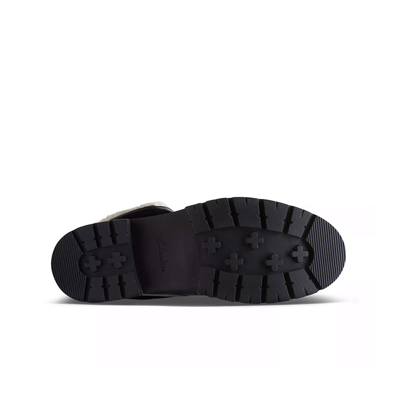 CLARKS Orianna Turn Women's Boots Black WLined Leather Casual Shoes