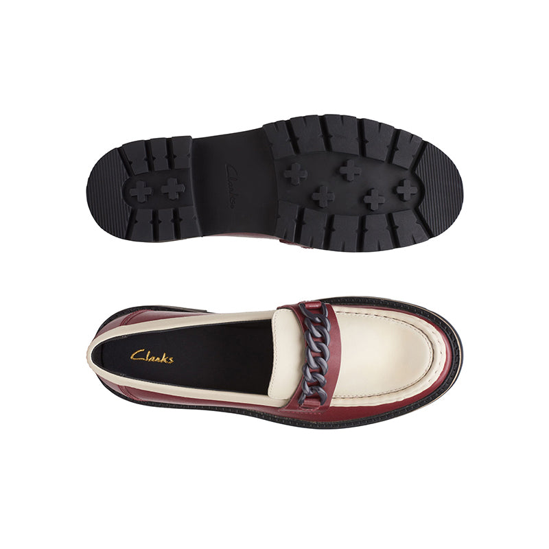 CLARKS Orianna Edge Women's Loafers Black Leather Fashion Shoes