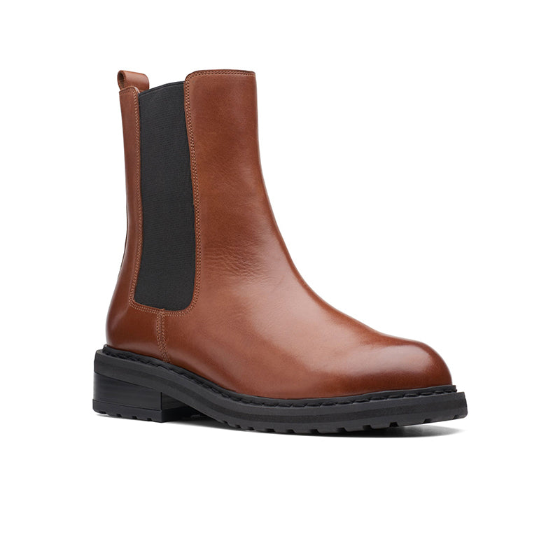 CLARKS Tilham Chelsea Women's Boots Black Casual Shoes