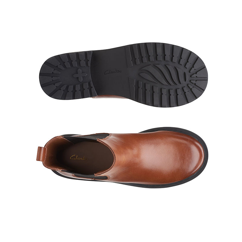 CLARKS Tilham Chelsea Women's Boots Black Casual Shoes