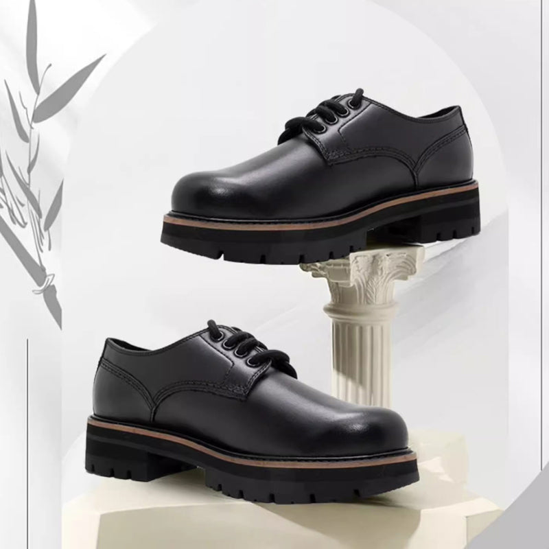 CLARKS Orianna Derby Women's Loafers Black Leather Fashion Shoes