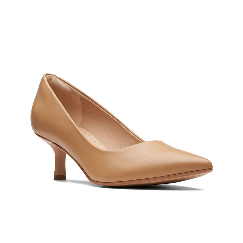 CLARKS Violet55 Rae Women's Heels British Tan Fashion Shoes