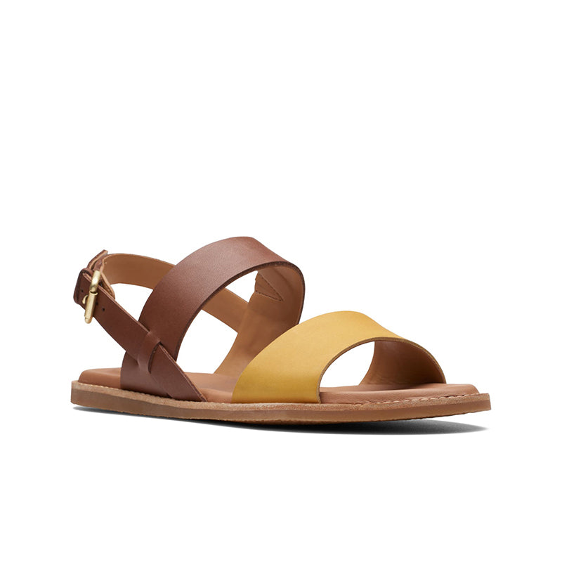 CLARKS Karsea Strap Women's Sandals Tan Combi Fashion Shoes