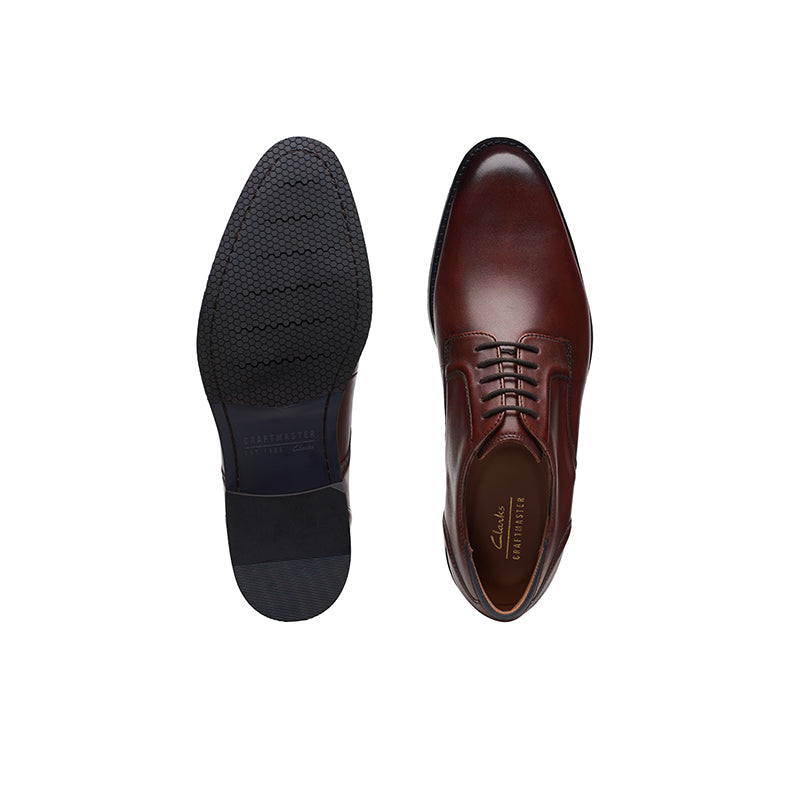 CLARKS CraftArlo Lace Men's Busies Shoes Black Leather Formal Shoes