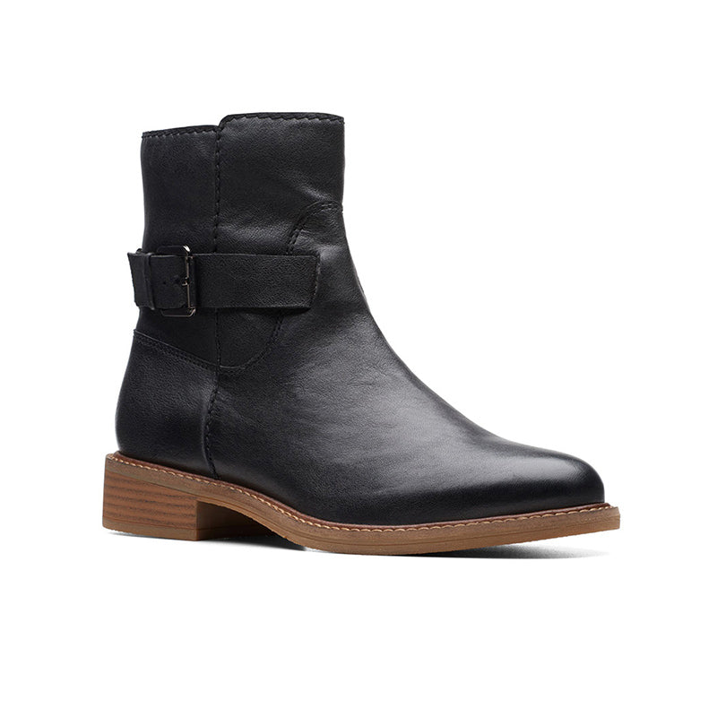 CLARKS Cologne Strap Women's Boots Leather Casual Shoes