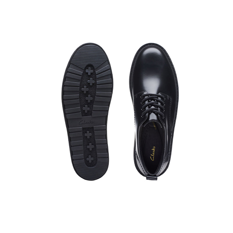 CLARKS Orianna W Derby Women's Leather Shoes Black Leather Casual Shoes