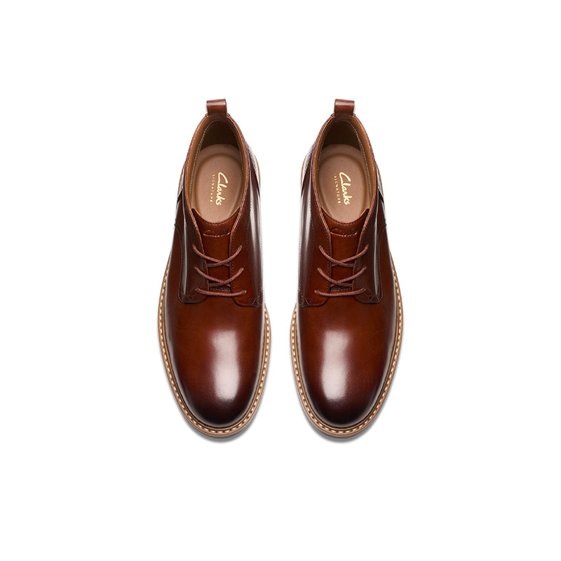 CLARKS Aldwin Chukka Men's Boots Leather Casual Shoes