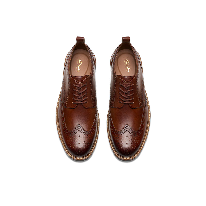 CLARKS Aldwin Limit Men's Business Shoes Brown Leather Casual Shoes