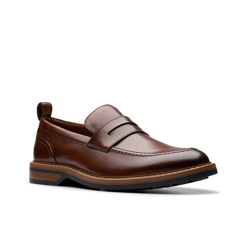 CLARKS Aldwin Step Men's Loafers Leather Casual Shoes