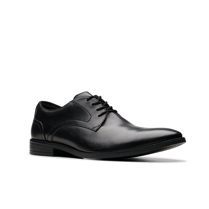 CLARKS Brandon Lace Men's Business Shoes Black Leather Formal Shoes