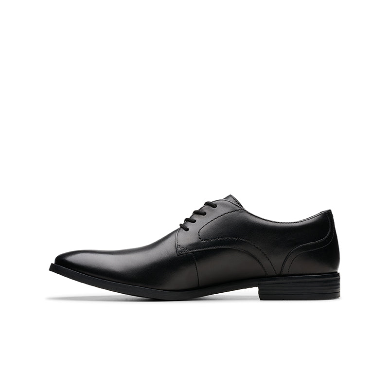 CLARKS Brandon Lace Men's Business Shoes Black Leather Formal Shoes