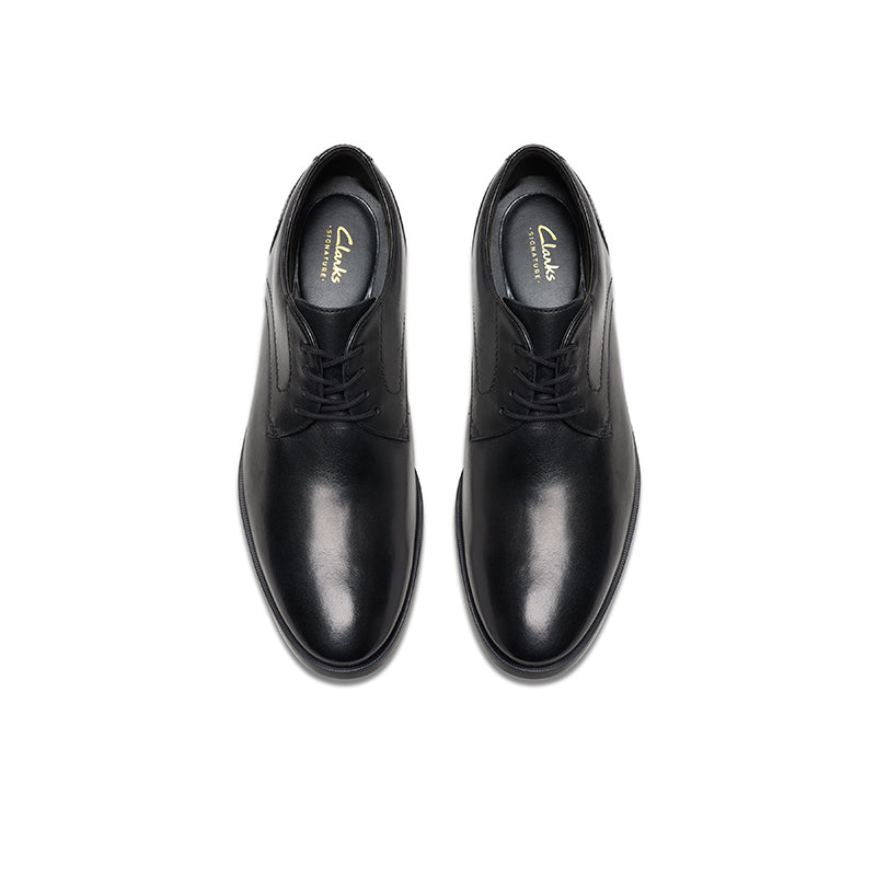 CLARKS Brandon Lace Men's Business Shoes Black Leather Formal Shoes