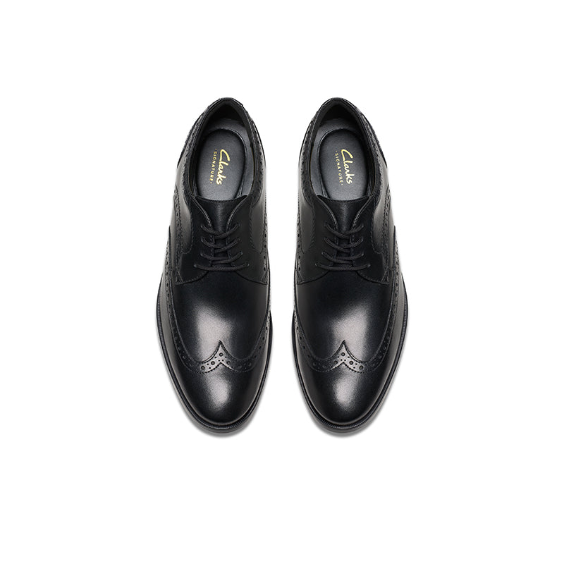 CLARKS Brandon Limit Men's Business Shoes Black Leather Formal Shoes