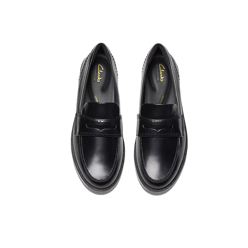 CLARKS Straven Edge Women's Loafers Leather Casual Shoes