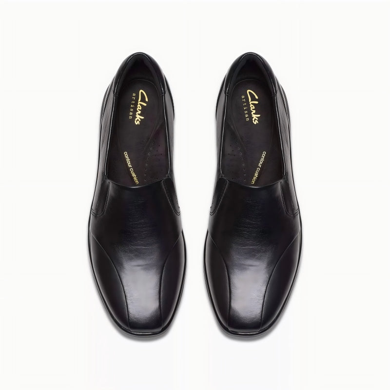 Clarks Lynell Edge Women's Black Leather Fashion Casual Shoes 26182968