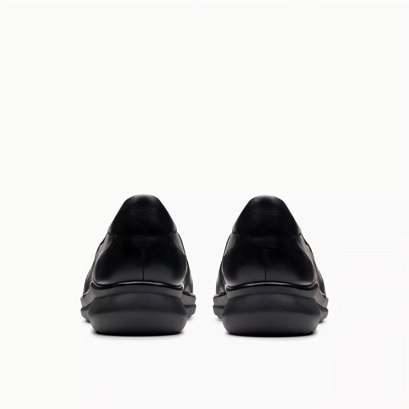 Clarks Lynell Edge Women's Black Leather Fashion Casual Shoes 26182968