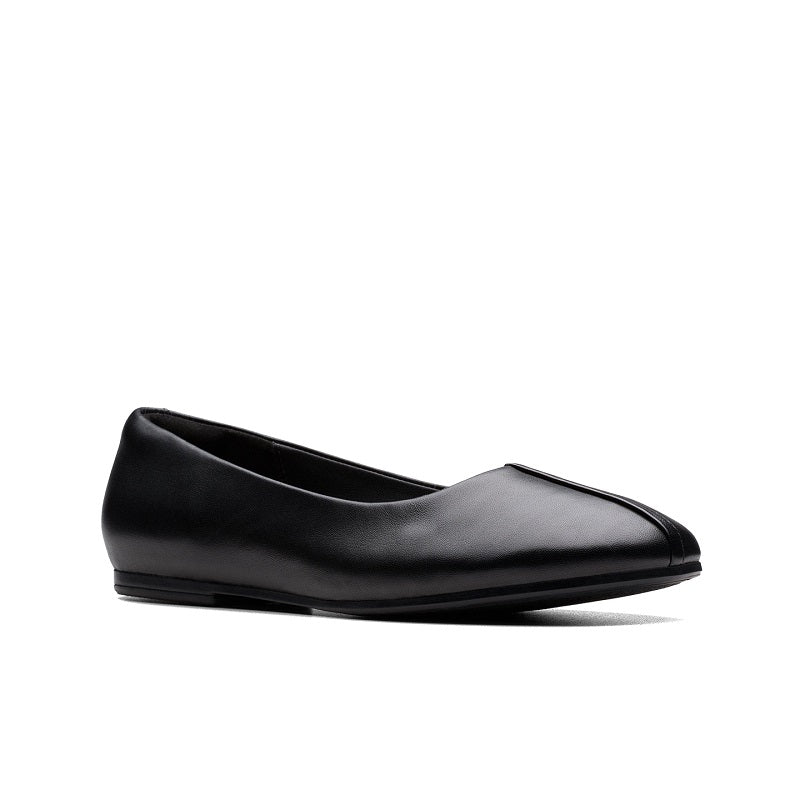 CLARKS Livia Lily Women's Pumps Black Leather Casual Shoes