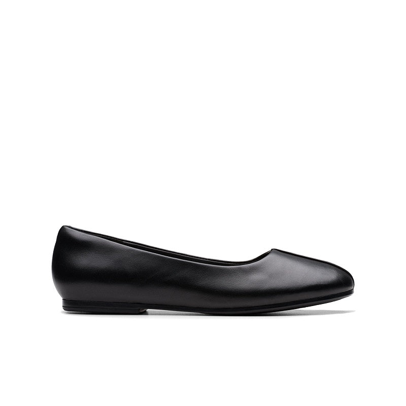 CLARKS Livia Lily Women's Pumps Black Leather Casual Shoes