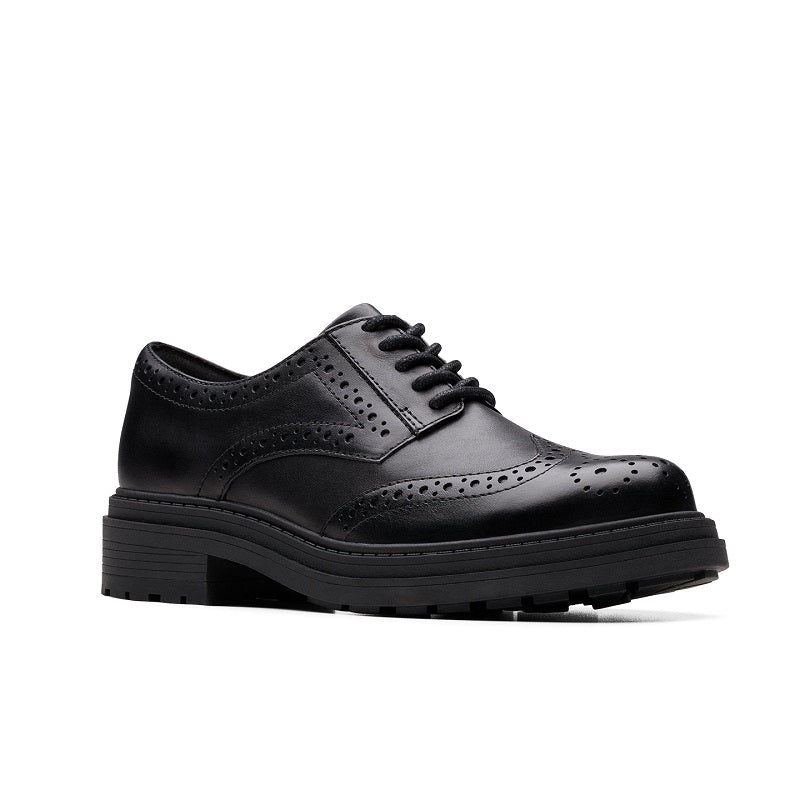 Clarks Orinoco3 Derby Women's Business Shoes Leather Black Formal leather shoes