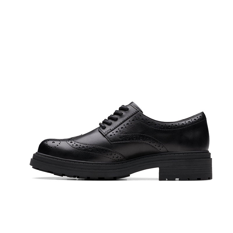 Clarks Orinoco3 Derby Women's Business Shoes Leather Black Formal leather shoes