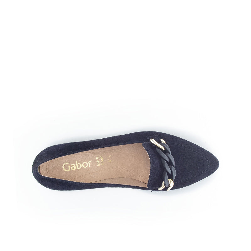 Gabor Hoolie Womens Heels Black Leather Casual Shoes 31441