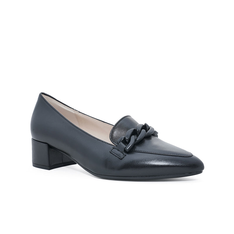 Gabor Hoolie Womens Heels Black Leather Casual Shoes 31441