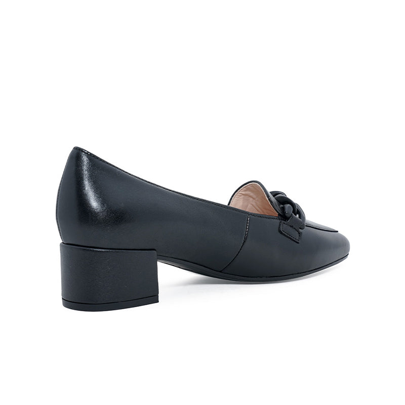 Gabor Hoolie Womens Heels Black Leather Casual Shoes 31441