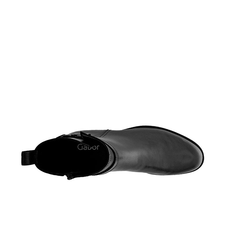 Gabor Anika Womens Boots Black Leather Ankle Boots 31601