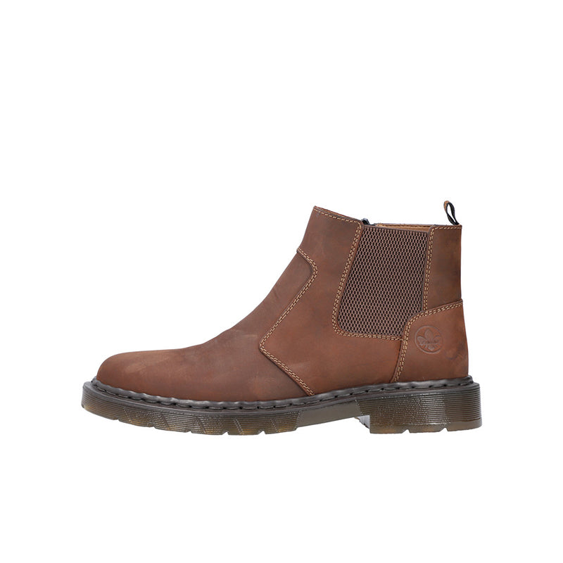 Rieker Men's Boots Brown Classic Outdoor Zip Casual Shoes 31650