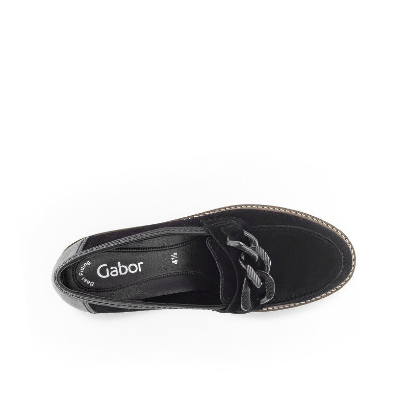 Gabor Women's Loafer Formal Retro Leather Shoes 35240