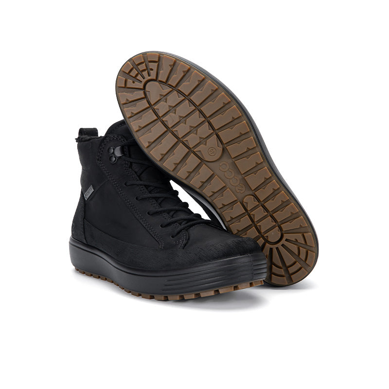 ECCO Soft 7 Men's Boots Black Outdoor Casual Winter Shoes 450444