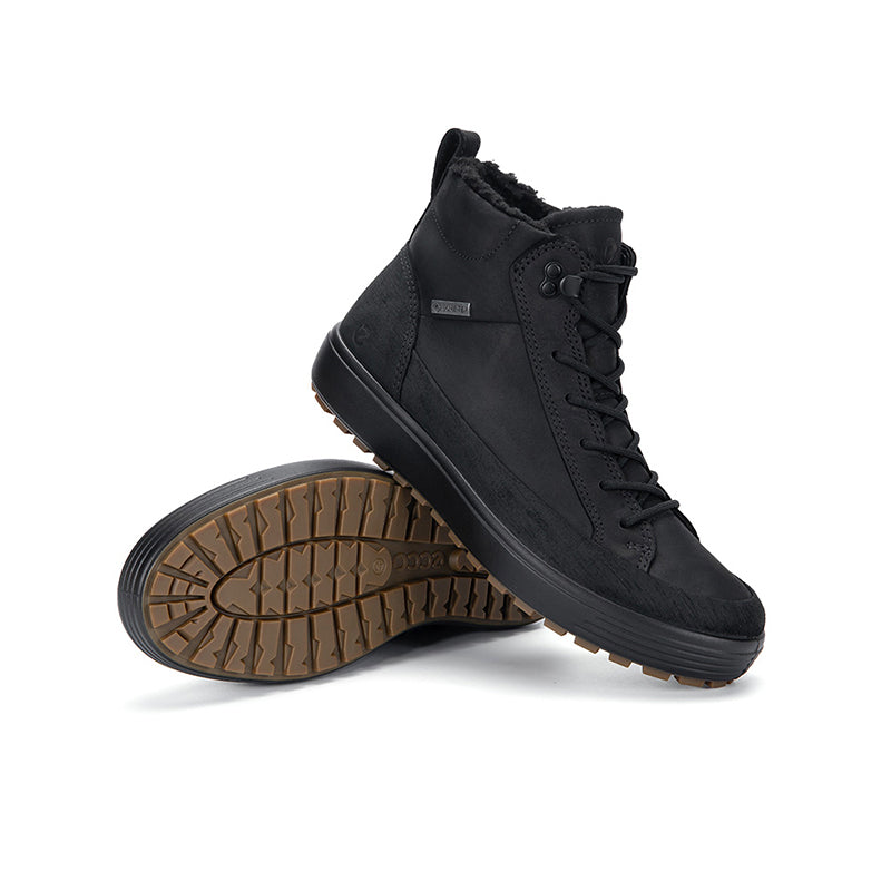 ECCO Soft 7 Men's Boots Black Outdoor Casual Winter Shoes 450444