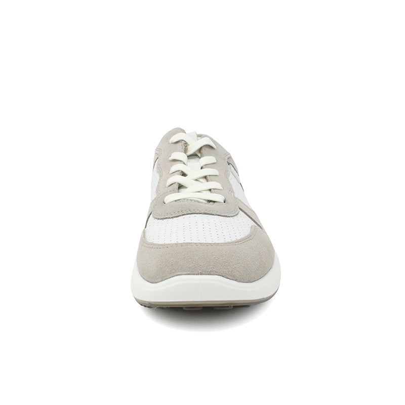 ECCO Soft7 men's sport Shoes outdoor Sneakers Grey leahther Flats Shoes 460624