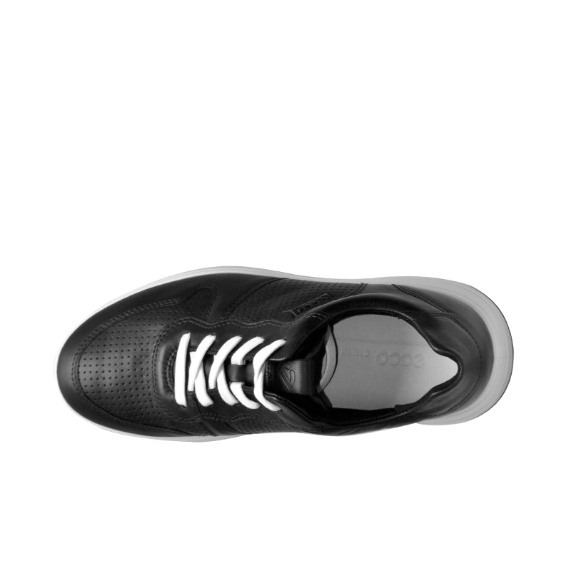 ECCO Soft 7 Men's Sneakers Black Leather Lace Up Casual Shoes 460634