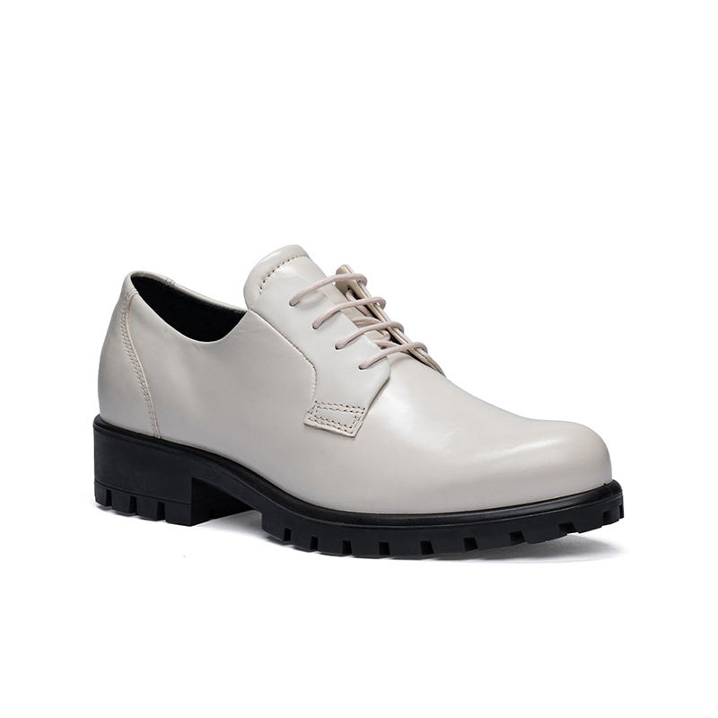 ECCO Modtray Women's Leather Shoes White Leather Fashion Shoes 490003