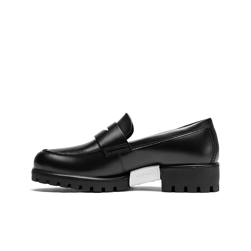 ECCO Modtray Women's Loafers Black Leather Classic Shoes 490013