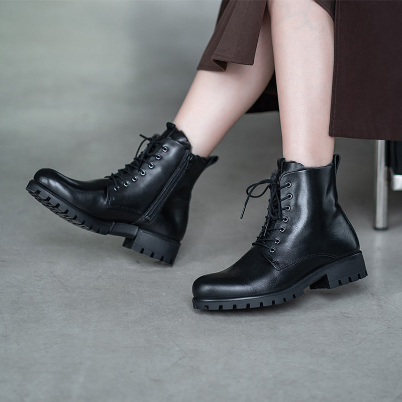 ECCO Modtray Women's Boots Black Leather Classic Formal Shoes 490053