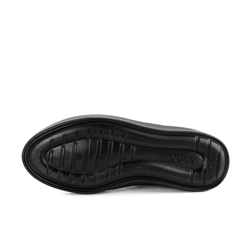 Men's black sneaker outsole with textured rubber tread