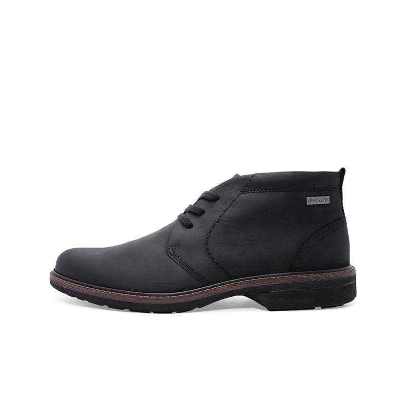 ECCO Turn Himba Men's Boots Black Leather Casual Waterproof Shoes 510224