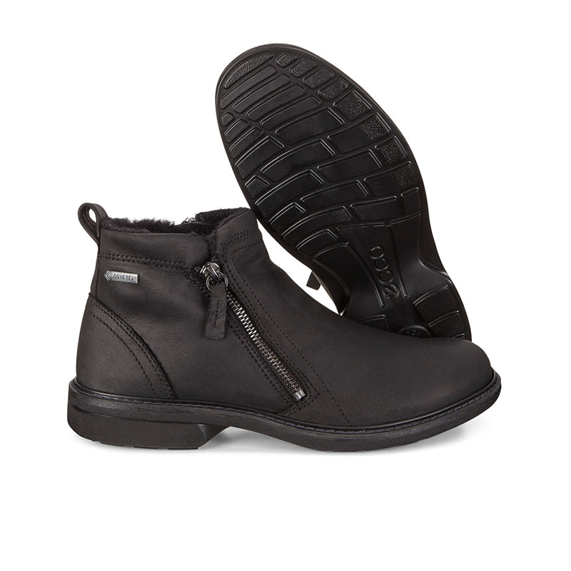 ECCO Turn Men's Boots Black Fashion Leather Shoes Waterproof Casual Shoes 510244