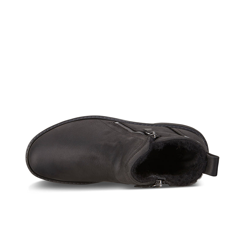 ECCO Turn Men's Boots Black Fashion Leather Shoes Waterproof Casual Shoes 510244