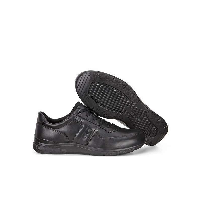 ECCO Irving Men's Sneakers Gore-Tex Black Leather Shoes 511614