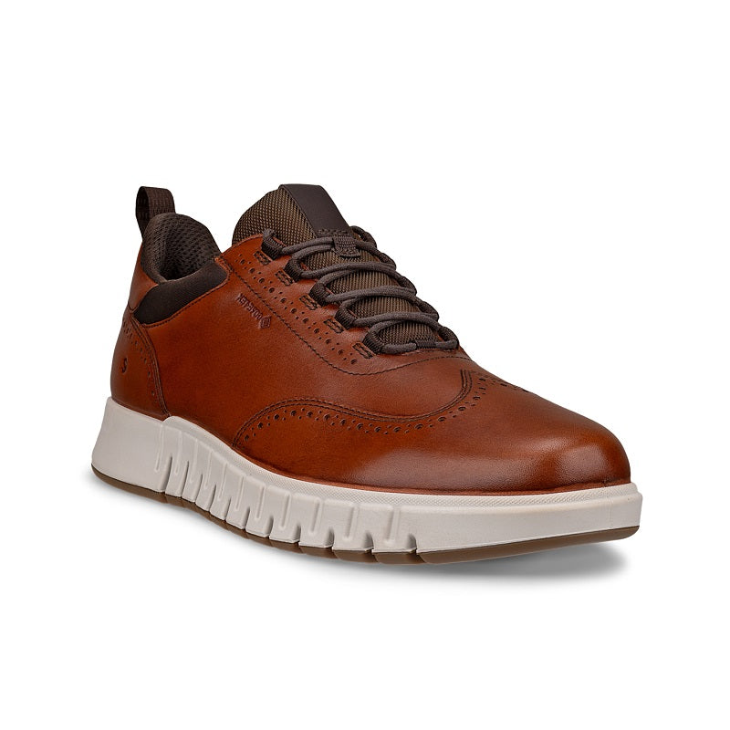 ECCO GRUUV STUDIO Men's Derby Sneaker Brown Leather Casual Fashion Shoes 512334