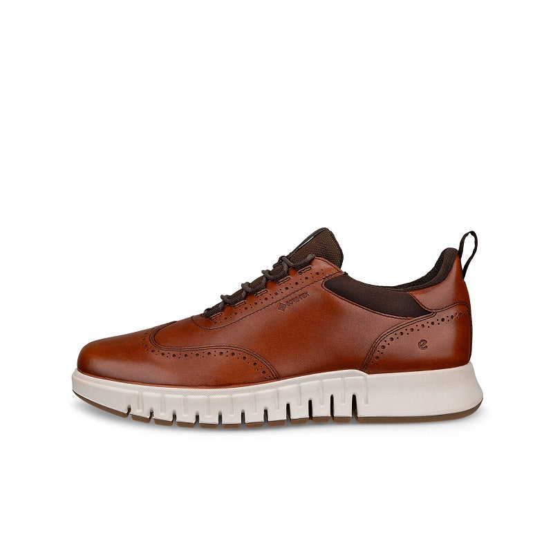 ECCO GRUUV STUDIO Men's Derby Sneaker Brown Leather Casual Fashion Shoes 512334
