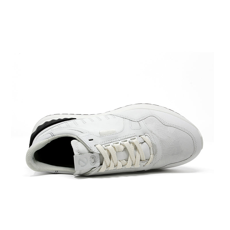 ECCO Astir Lite men's sneakers in white, laces and padded collar with rubber outsole