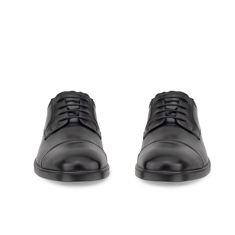 ECCO METROPOLE MILAN Men's Derby Black Leather Casual Fashion Shoes 523364